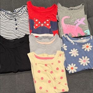Toddler Girl Shirts-Set of 7